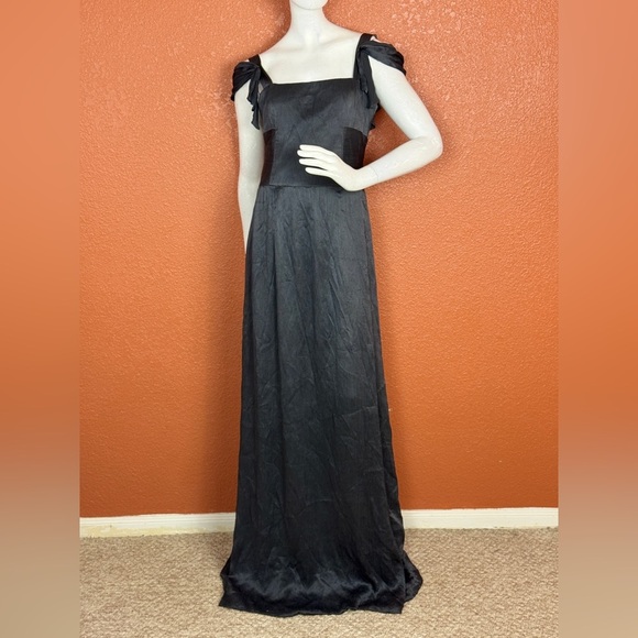 Maryam Torabi custom black maxi dress formal gown in soft fabric.  E48 - Picture 1 of 15